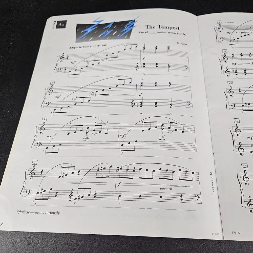 FJH Piano Lesson Sheet Music Books Level 2A-B 3A-B 4 5 Intermed Advanced Set 6